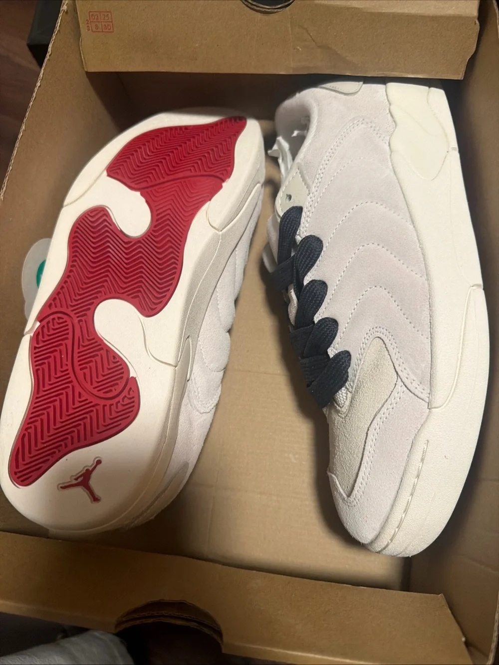 Nike Jordan Session sneaker features a distinctive rippled wave-patterned upper